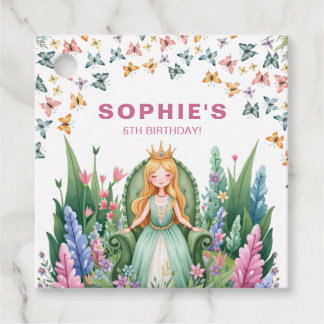 Étiquettes Cadeau Anniversaire de la princesse de Forêt enchantée