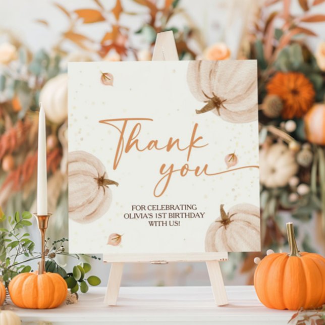 Étiquettes Cadeau Anniversaire de notre petit Citrouille (Créateur téléchargé)