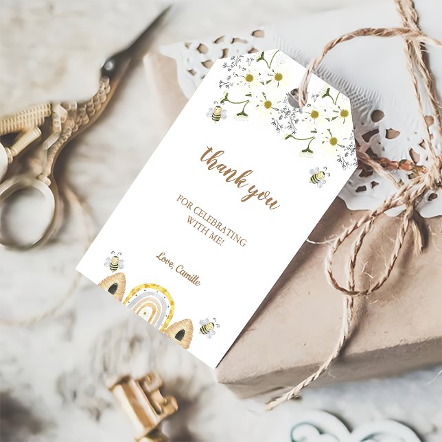 Étiquettes-cadeau Anniversaire des abeilles (Créateur téléchargé)