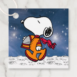 Étiquettes Cadeau Anniversaire des cacahuètes - astronaute de la sno