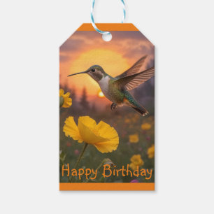Étiquettes-cadeau Anniversaire des colibris