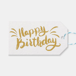 Étiquettes-cadeau Anniversaire d'or