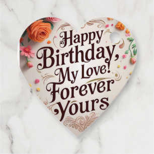 Étiquettes Cadeau anniversaire heureux