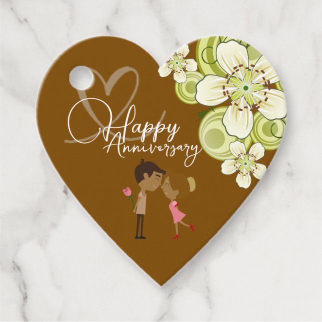 Étiquettes Cadeau anniversaire mariage (Devant)