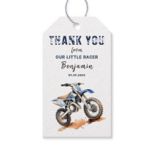 Anniversaire Modifiable Dirt Bike Bleu