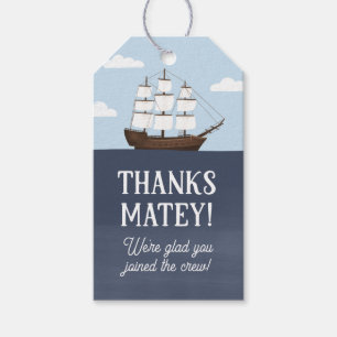 Étiquettes-cadeau Anniversaire Pirate Boy