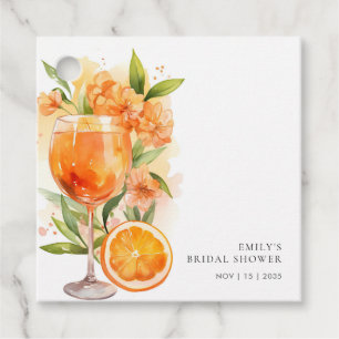 Étiquettes Cadeau Aperol Spritz Baby Shower de Mariée