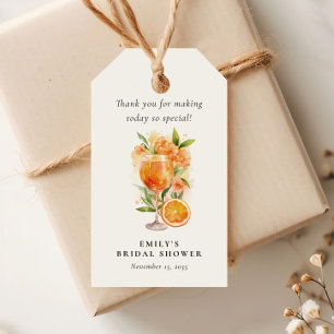 Étiquettes-cadeau Aperol Spritz Baby Shower Mariage