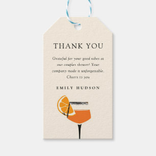 Étiquettes-cadeau Aperol Spritz Tropical Enterrement de Vie de Jeune