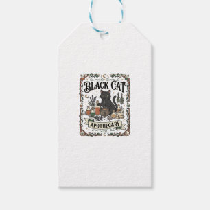 Étiquettes-cadeau Apothicaire Chat Noir Chat Sorcière Mystique Apoth