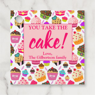 Étiquettes Cadeau Appréciation de l'enseignant Cupcake Vous Prenez L