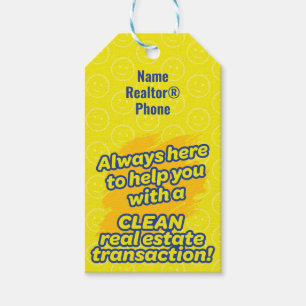 Étiquettes-cadeau Appréciation du client Realtor Pop-By