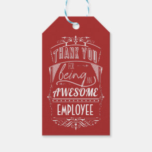 Étiquettes-cadeau Appréciation du Merci employé