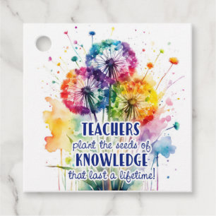 Étiquettes Cadeau appréciation du professeur cadeau pissenlit