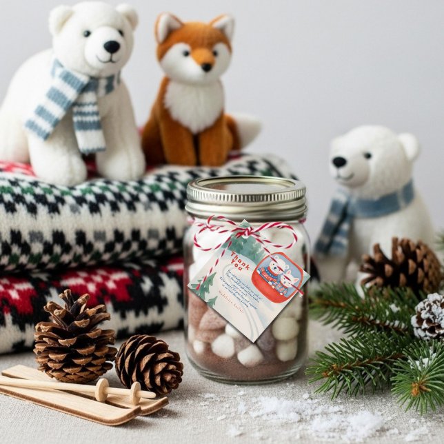 Étiquettes Cadeau Après Bébé ski baby winter (Après Bébé ski baby winter Favor Tags)