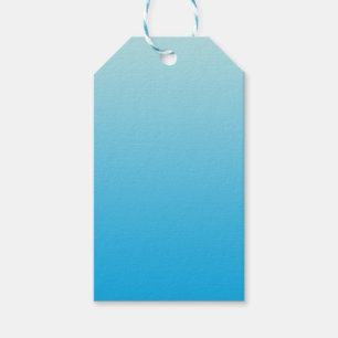 Étiquettes-cadeau Aqua Blue Ombre