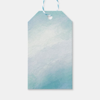 Étiquettes-cadeau Aquarelle bleue