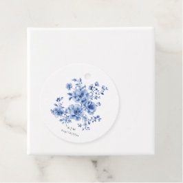 Étiquettes Cadeau Aquarelle Chinoiserie florale