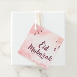 Étiquettes Cadeau Aquarelle de l'Aïd Moubarak