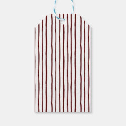 Étiquettes-cadeau Aquarelle de marron Couleur mince rayure Gift jeu
