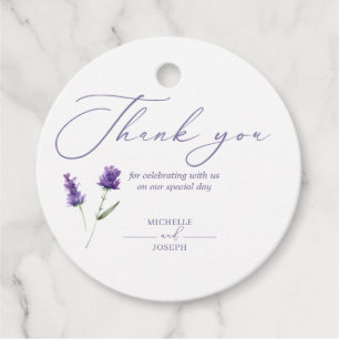 Étiquettes Cadeau Aquarelle élégante Lavender Bliss