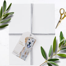 Aquarelle Golden Retriever Chien Joyeux anniversai