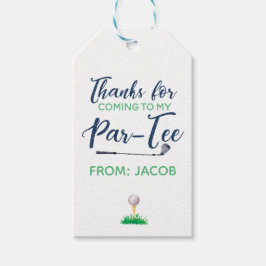 Étiquettes-cadeau Aquarelle Golf Merci Favor