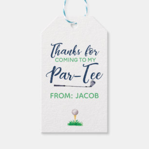 Étiquettes-cadeau Aquarelle Golf Merci Favor