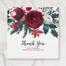 Aquarelle Hiver Fleurs Bourgogne Merci bébé