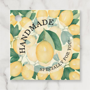 Étiquettes Cadeau Aquarelle Lemons faits à la main pour vous Cadea