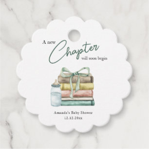 Étiquettes Cadeau Aquarelle Nouveau Baby shower de chapitre