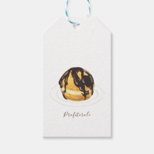 Étiquettes-cadeau Aquarelle profiterole