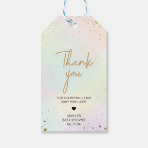 Étiquettes-cadeau Aquarelle Rainbow Baby shower Favoriser les étique