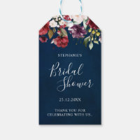 Aquarelle romantique bordeaux rouge marine rose fl