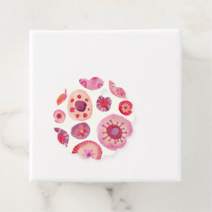 Étiquettes Cadeau Aquarelle rose Abstraite