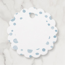 Étiquettes Cadeau Aquarelle Sky Confetti Points Favoriser les étique