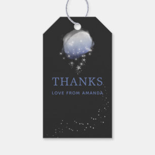 Étiquettes-cadeau Aquarelle Stars de nuit Sky Baby shower Merci