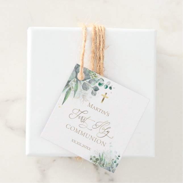 Étiquettes Cadeau aquarelle verdure | Mots clés de la première commu (En situation)