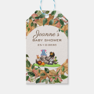 Étiquettes-cadeau Aquarelle verte Baby shower neutre pour les femmes