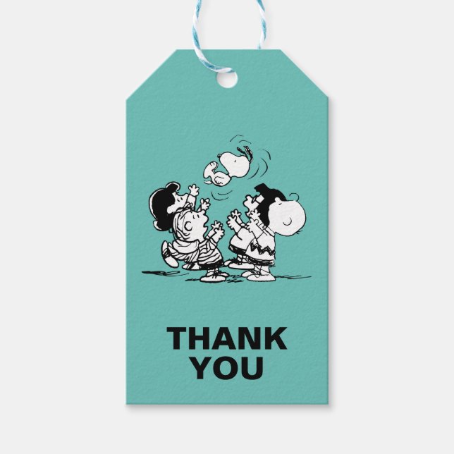 Étiquettes-cadeau Arachides Gang Lifting Snoopy (Devant)