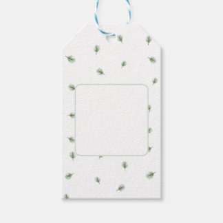 Étiquettes-cadeau Arbre à pin vert Noël