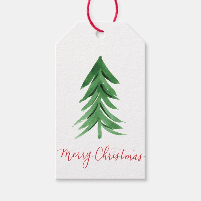 Étiquettes Cadeau Arbre de Noël (Devant)