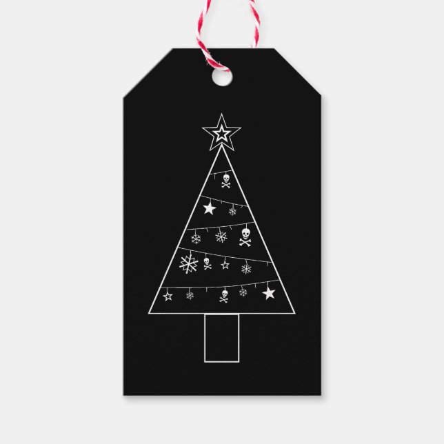 Étiquettes-cadeau Arbre de Noël de DOOM (Devant)