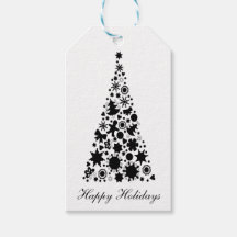 Arbre de Noël noir et blanc