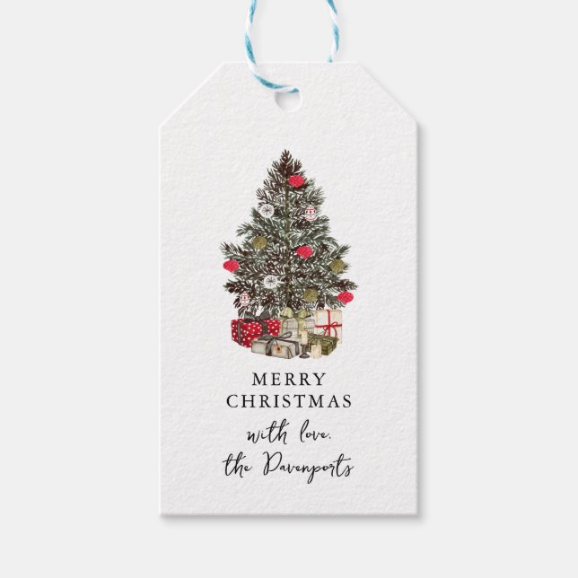 Étiquettes-cadeau Arbre de Noël Waterton (Devant)