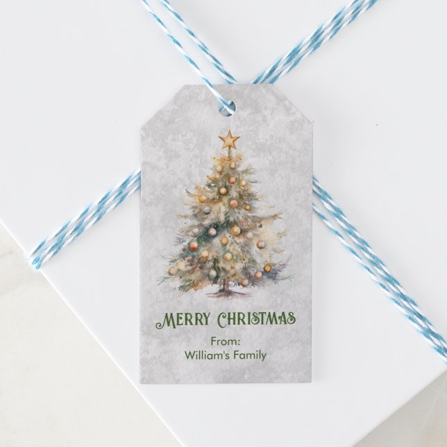 Étiquettes-cadeau Arbre de Noël Waterton (Créateur téléchargé)