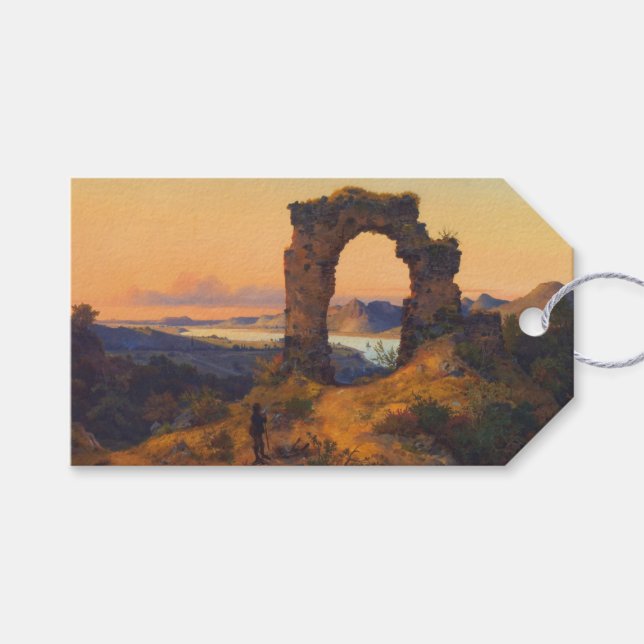 Étiquettes-cadeau Arc de Roland (par Andreas Achenbach) (Devant (Horizontal))