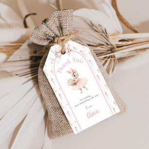 Étiquettes-cadeau Arc en rose et floral Some Bunny a un an 1er anniv