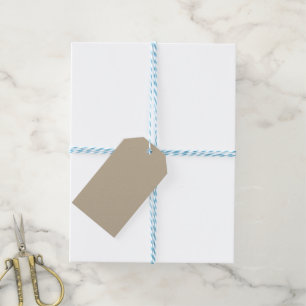 Étiquettes-cadeau Arrière-plan beige clair doux – Conception de mari