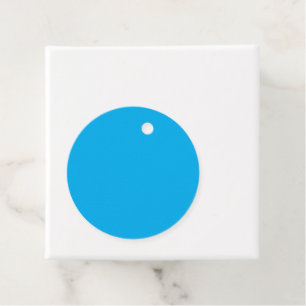 Étiquettes Cadeau Arrière - plan bleu cyan solide   Style minimalist